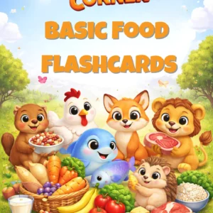 CRITTER CORNER BASIC FOOD FLASHCARDS