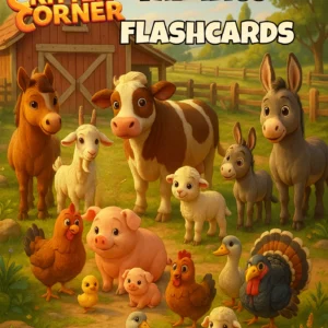 CRITTER CORNER FARM ANIMAL FAMILIES FLASHCARDS