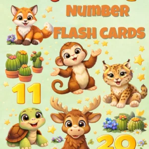 CRITTER CORNER NUMBER FLASHCARDS