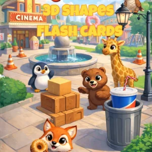 Critter Corner 3D Shapes Flashcards