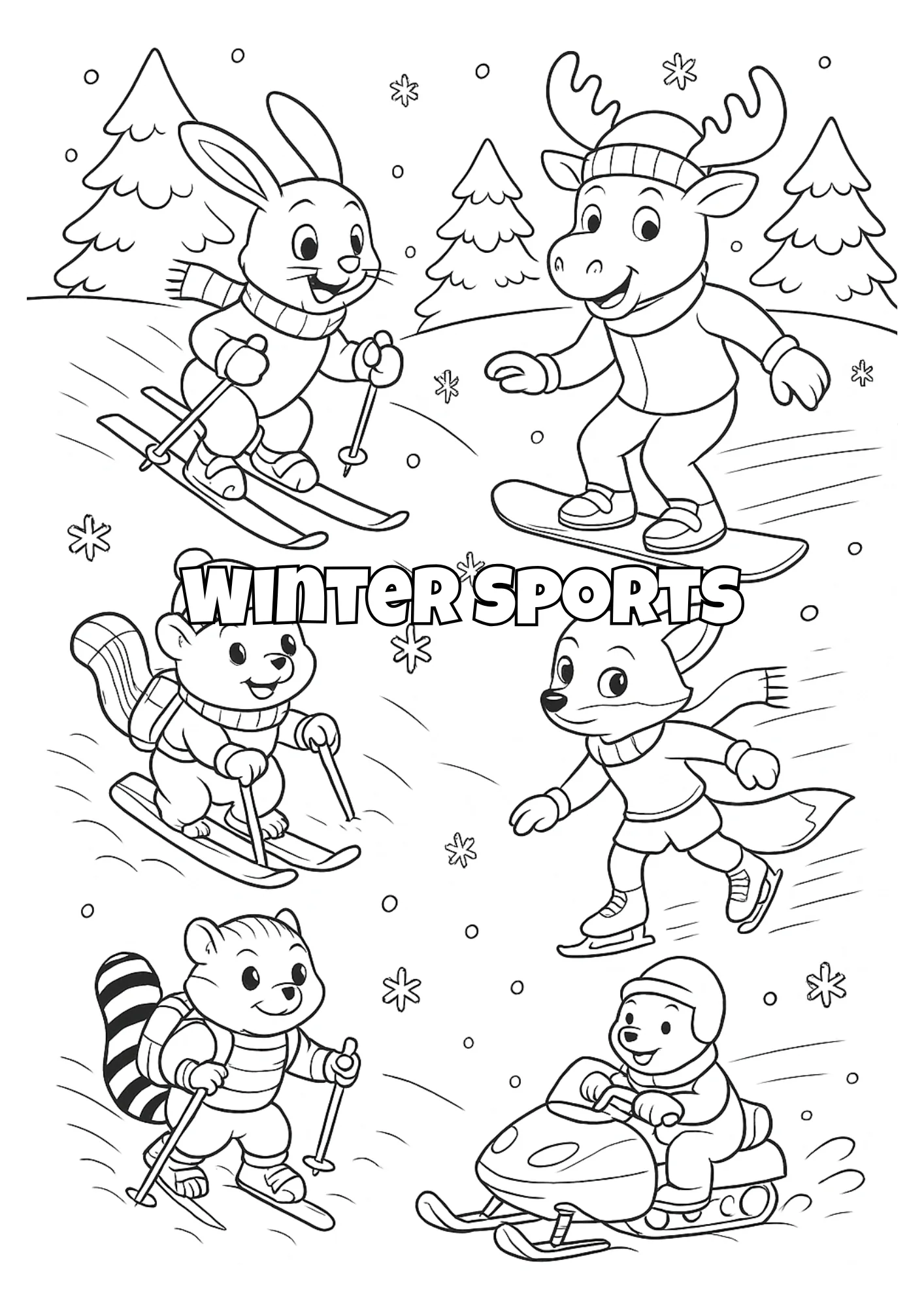 Winter Fun Coloring Book for Kids - Image 4
