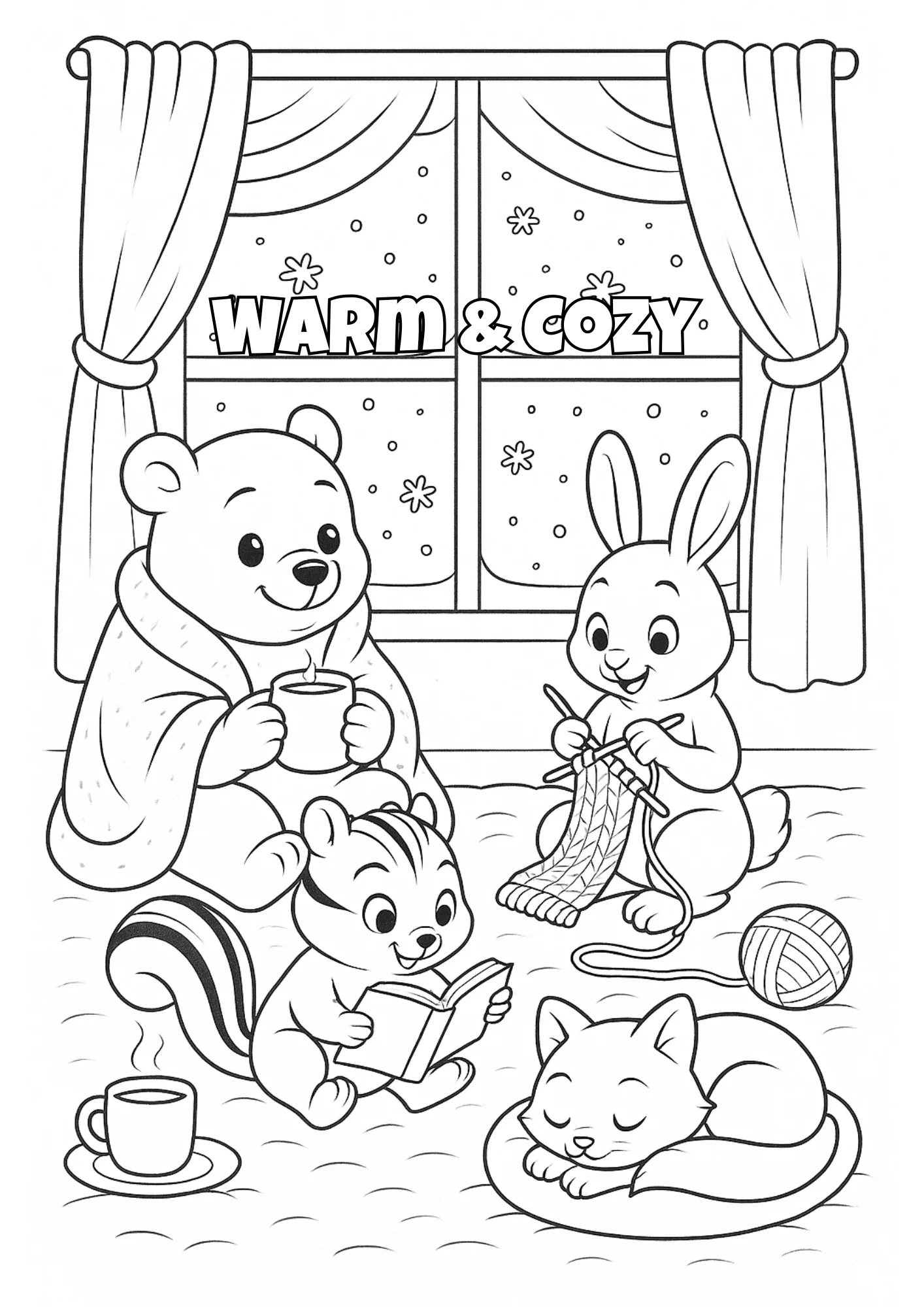Winter Fun Coloring Book for Kids - Image 3