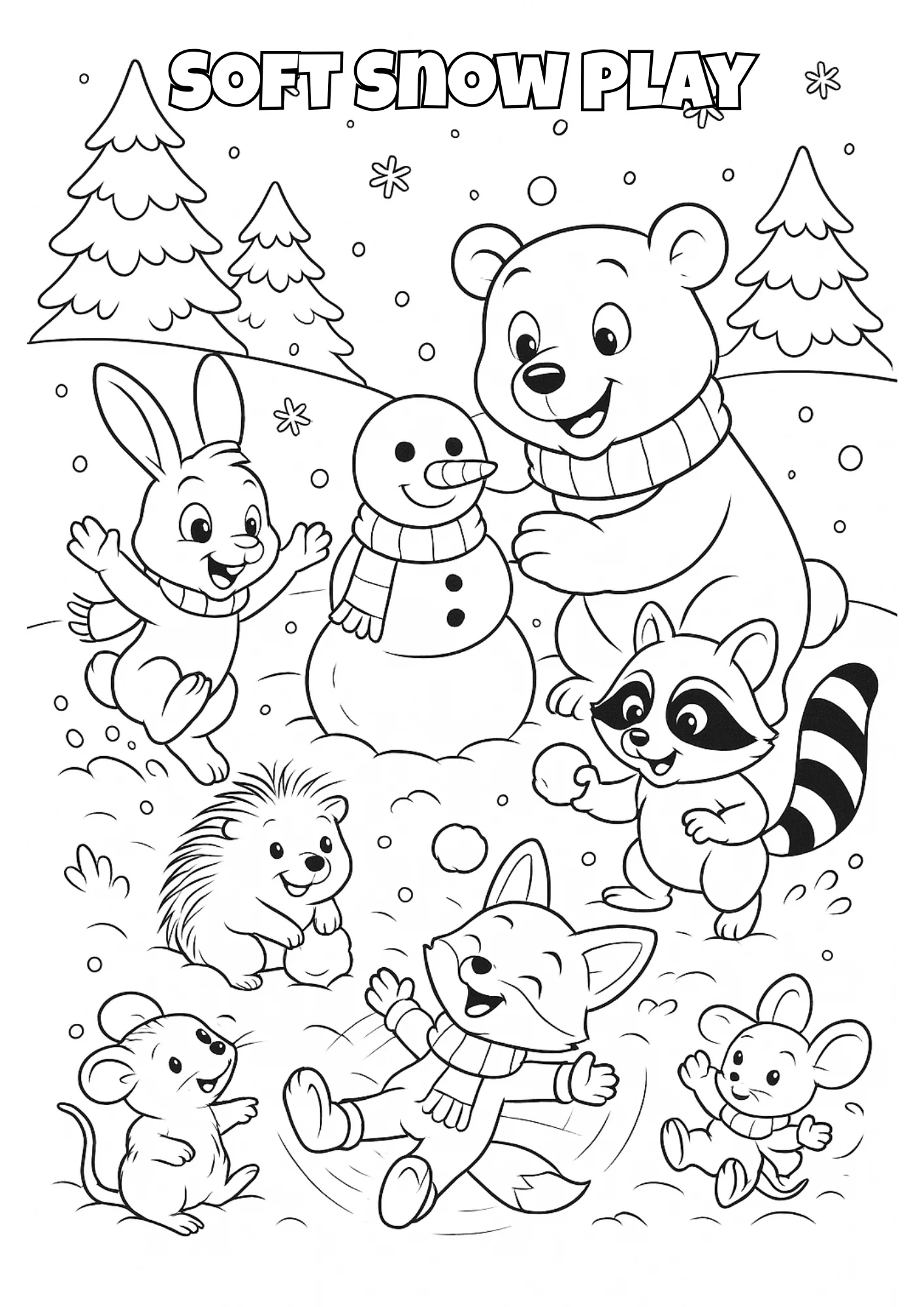 Winter Fun Coloring Book for Kids - Image 2