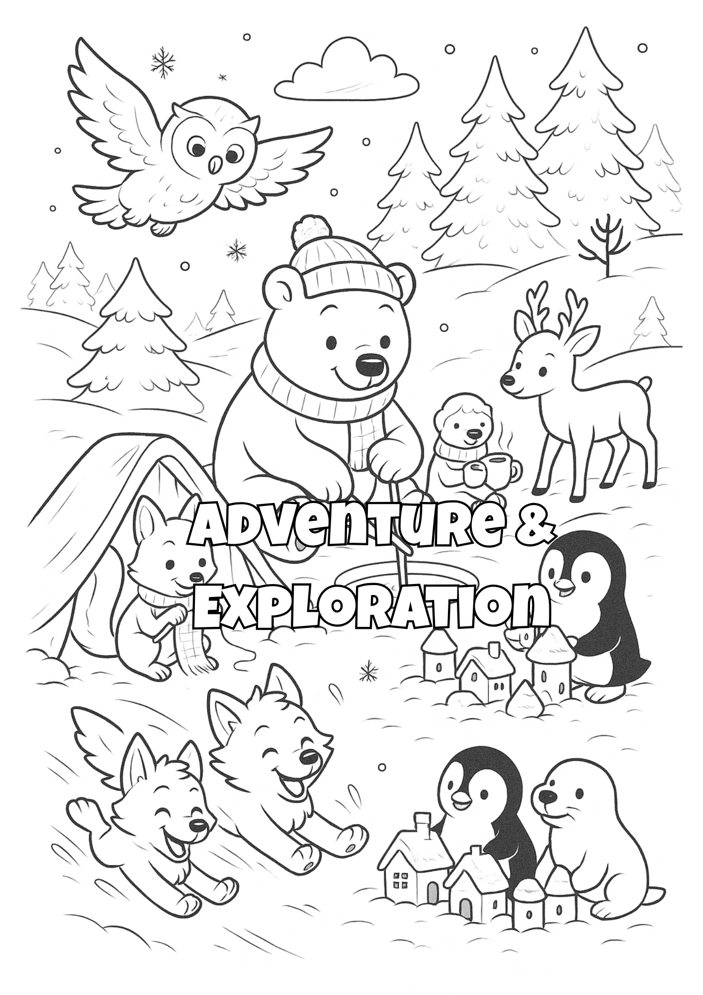 Winter Fun Coloring Book for Kids - Image 5
