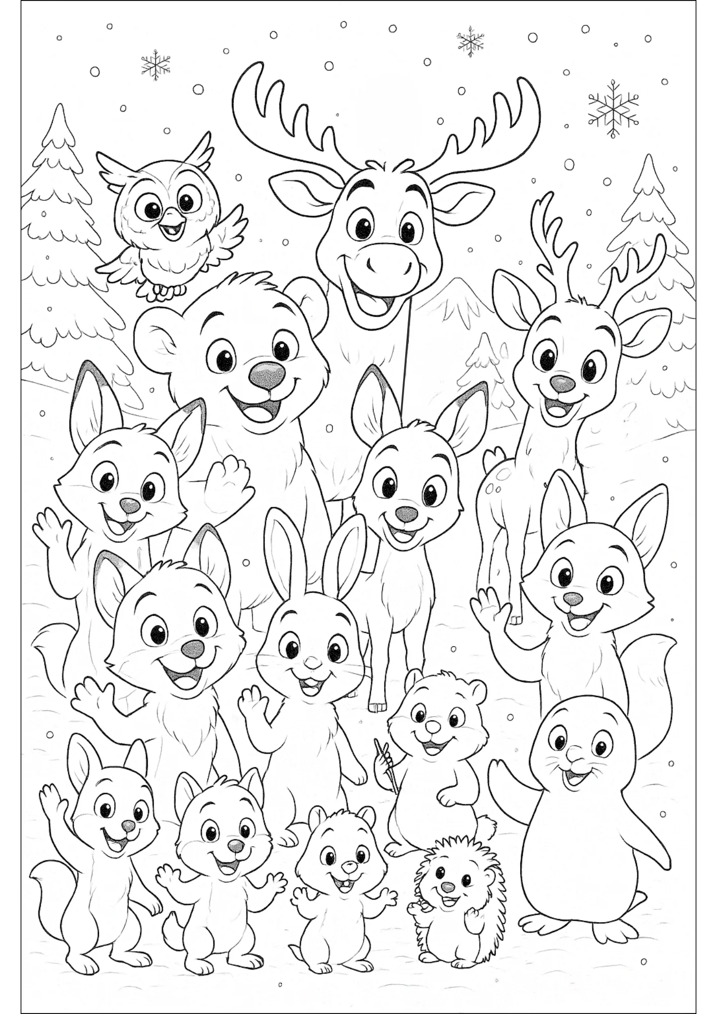 Winter Fun Coloring Book for Kids - Image 6