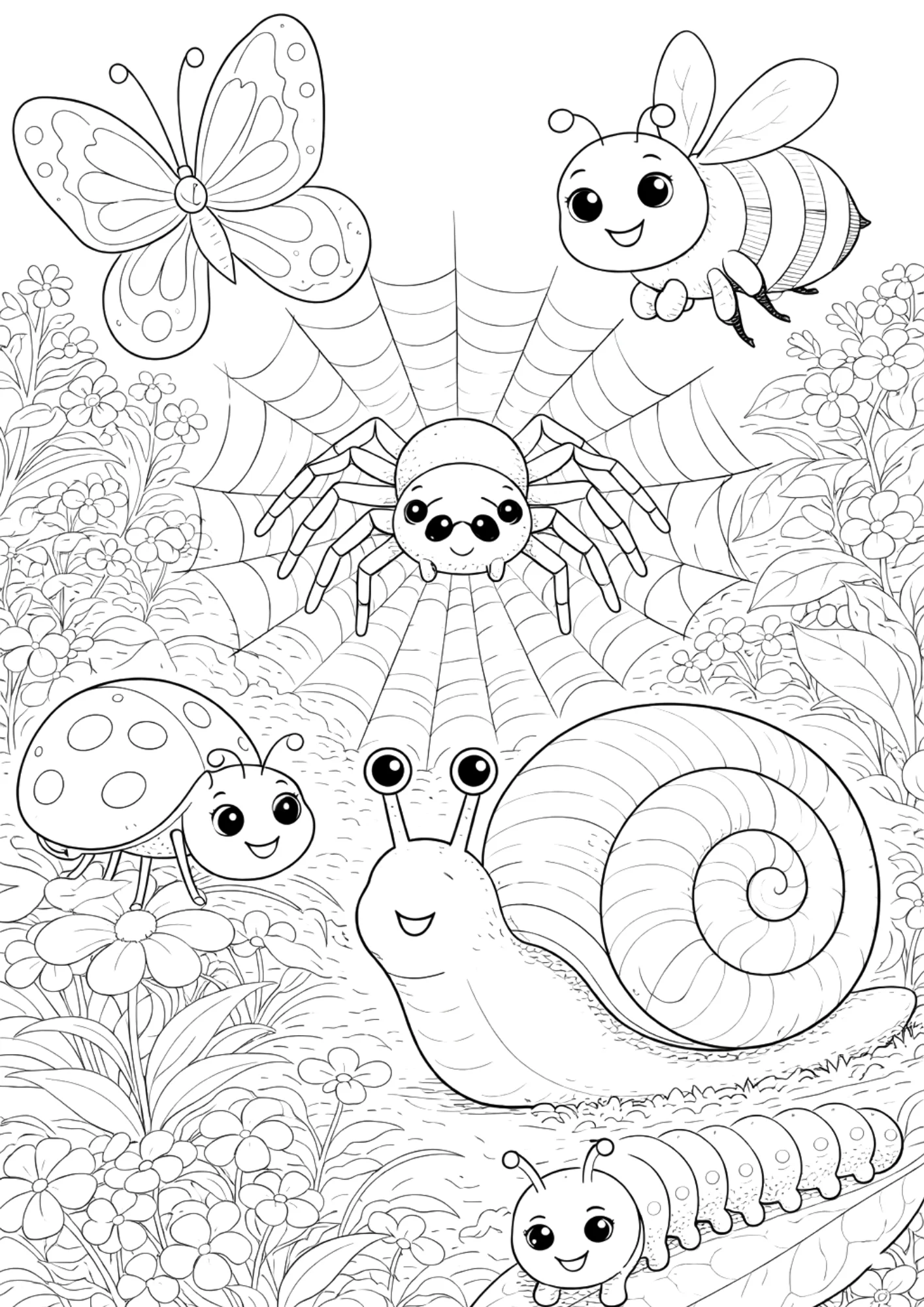 Springtime Around the World Coloring Book for Kids - Image 5